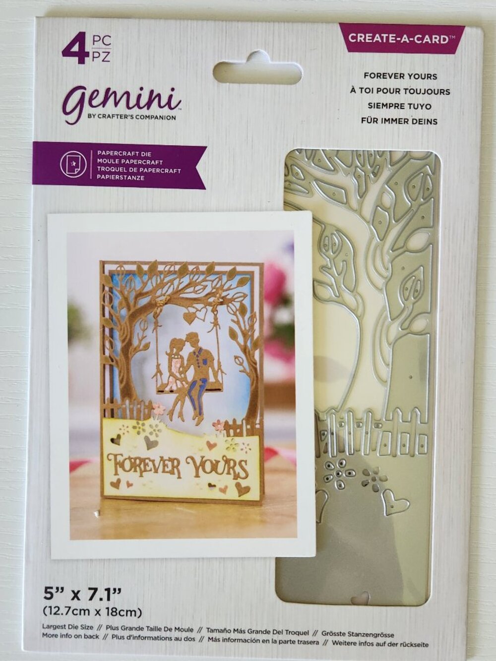 Gemini Create-A-Card Forever Yours 4pc Metal Die Set